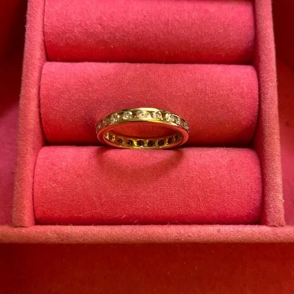 Appraised Size 5 Diamond Eternity Band - Picture 5 of 9